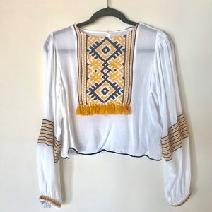 NEW ZARA CROPPED BLOUSE